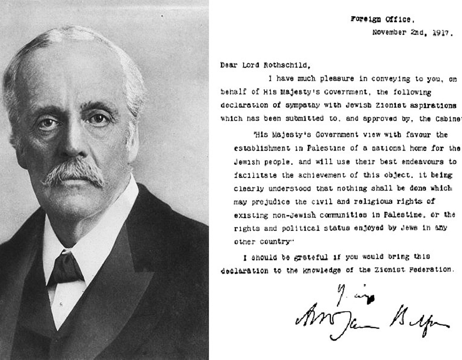 Balfour och deklarationen.