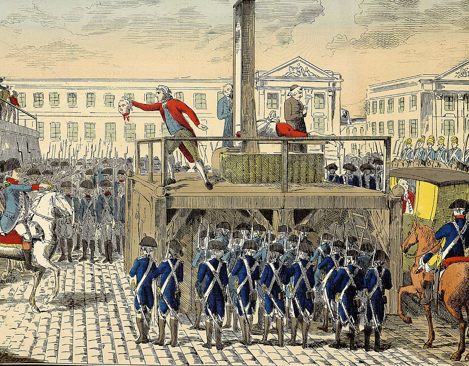 Ludvig XIV avrättad i giljotinen.
