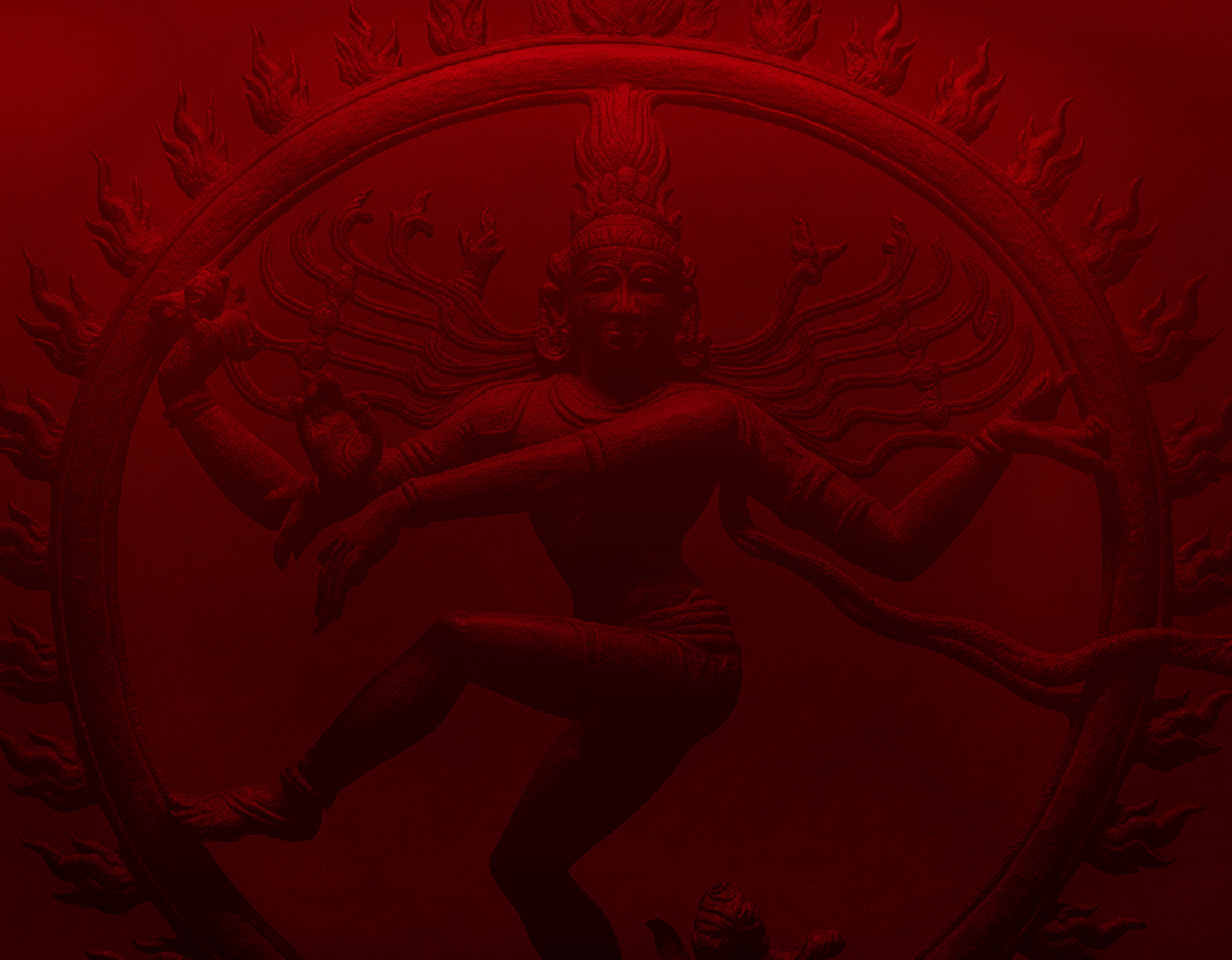 Shiva dansar i en eldring.