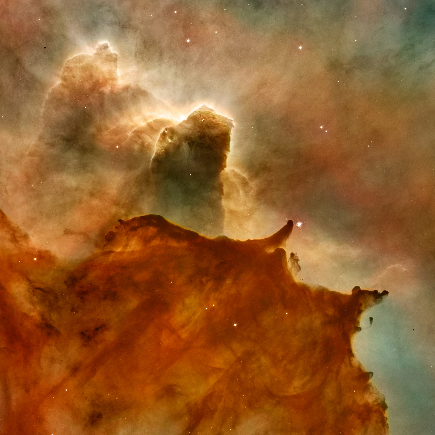 Faschinerande astronomisk bild på en bunt stjärnor.