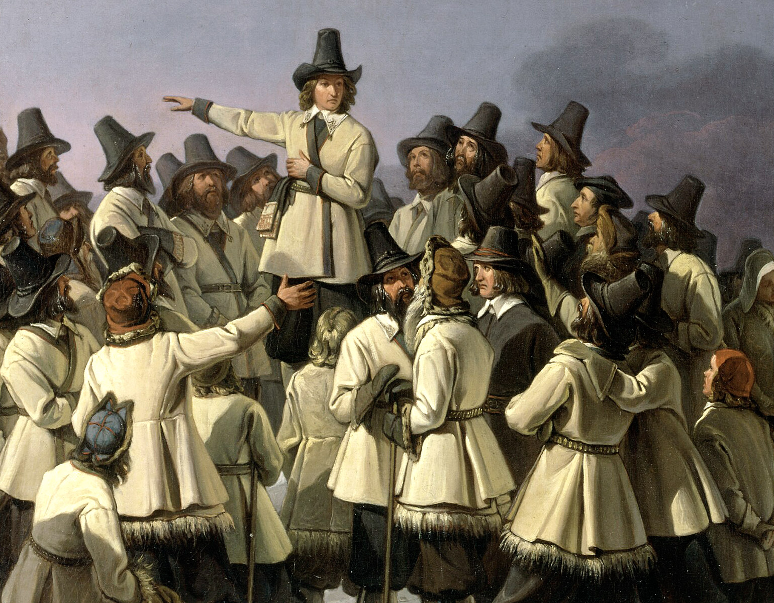 Gustav Eriksson Vasa talar inför dalakarlarna.