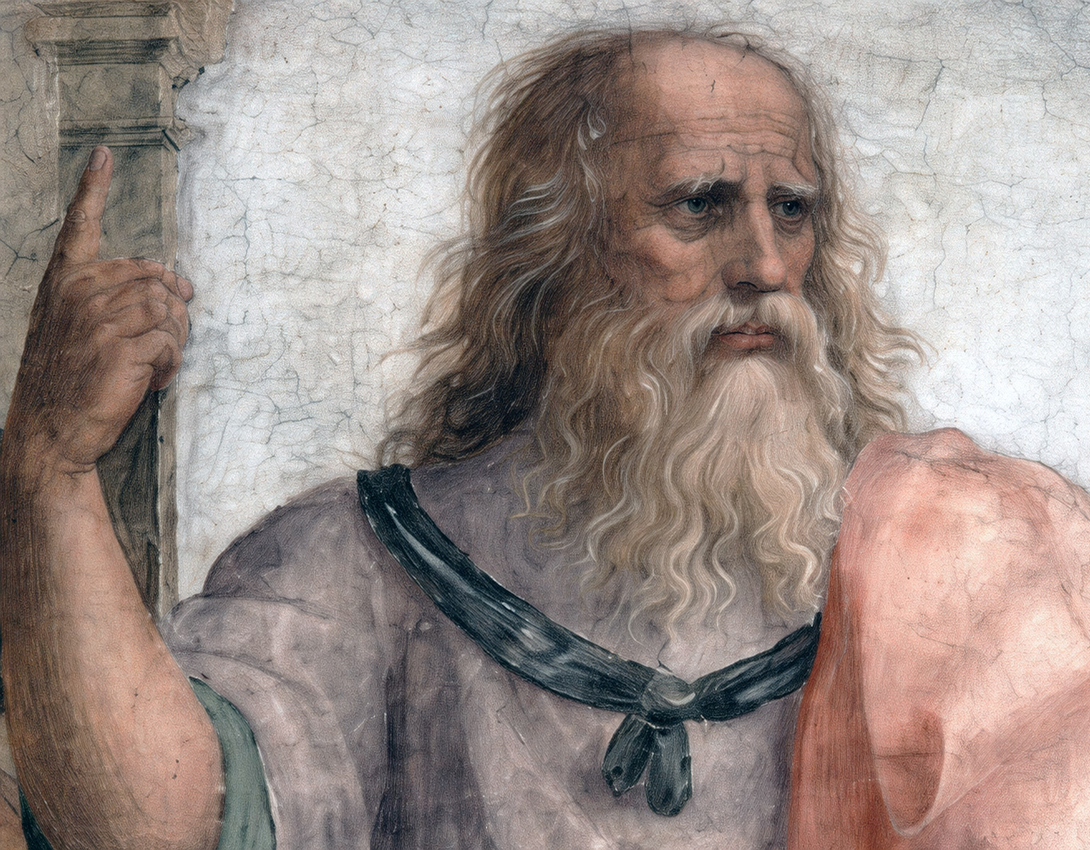 Platon målad av Michellangelo.