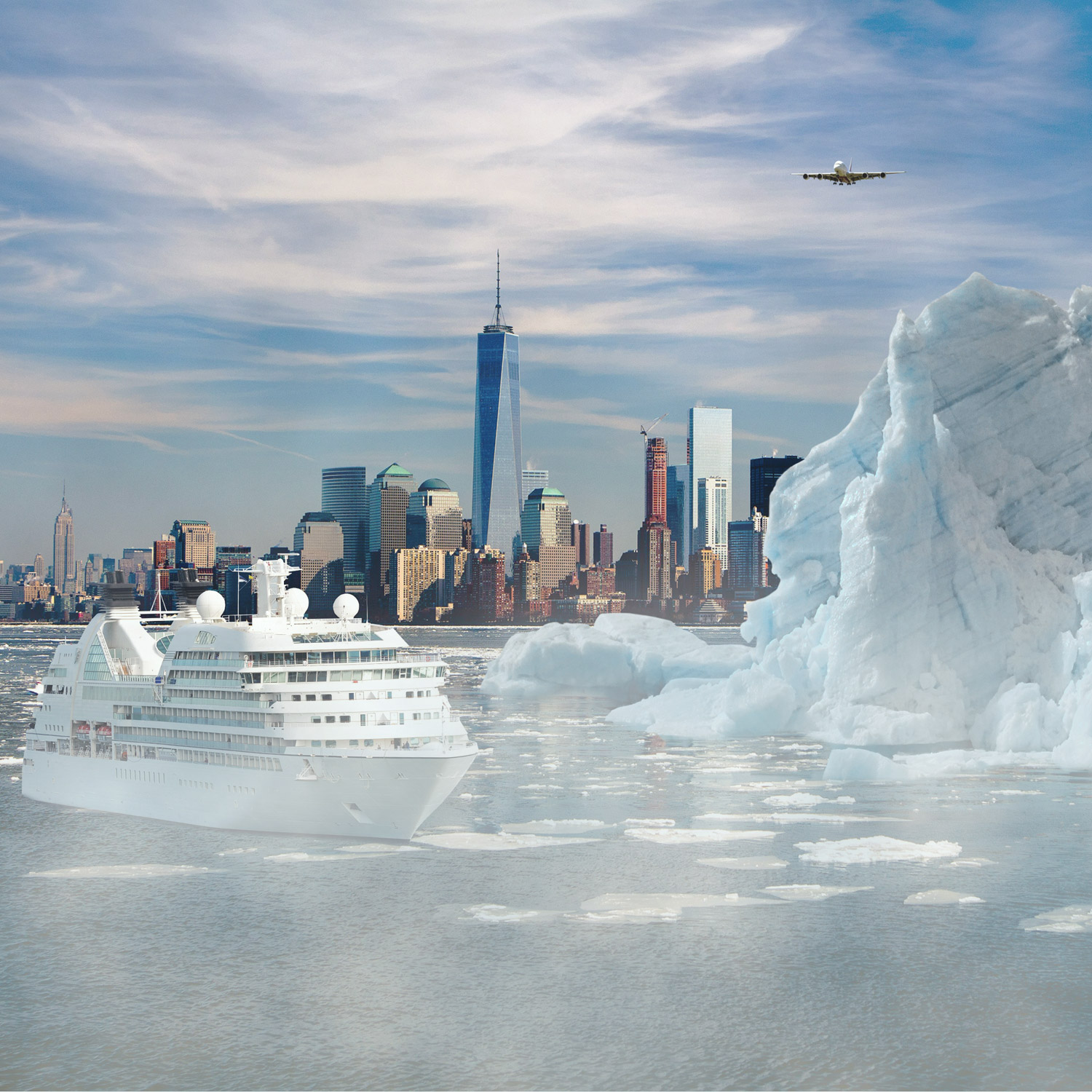 Isberg utanför New York.