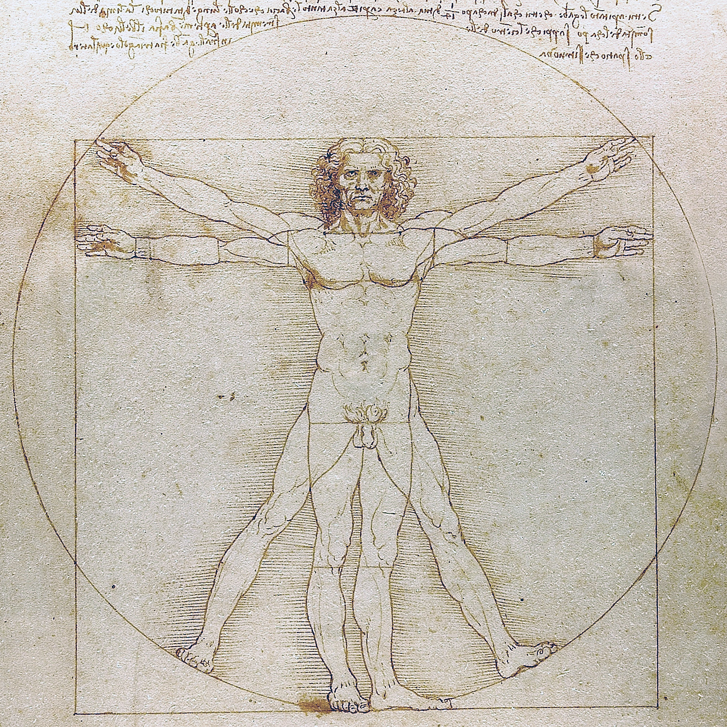 Skiss på en människa.