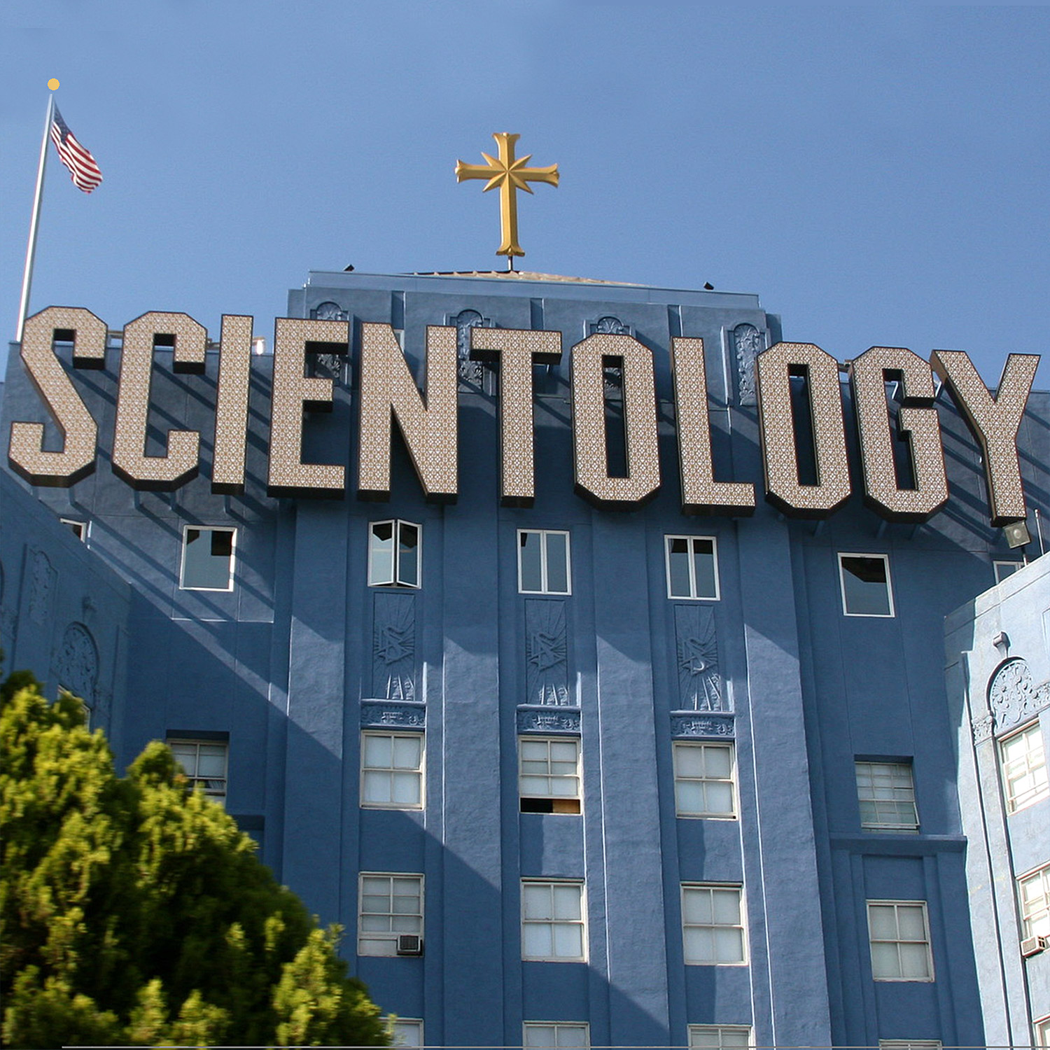 Fasaden på scientologikyrkans högkvarter.