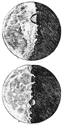Galileios skisser av månen