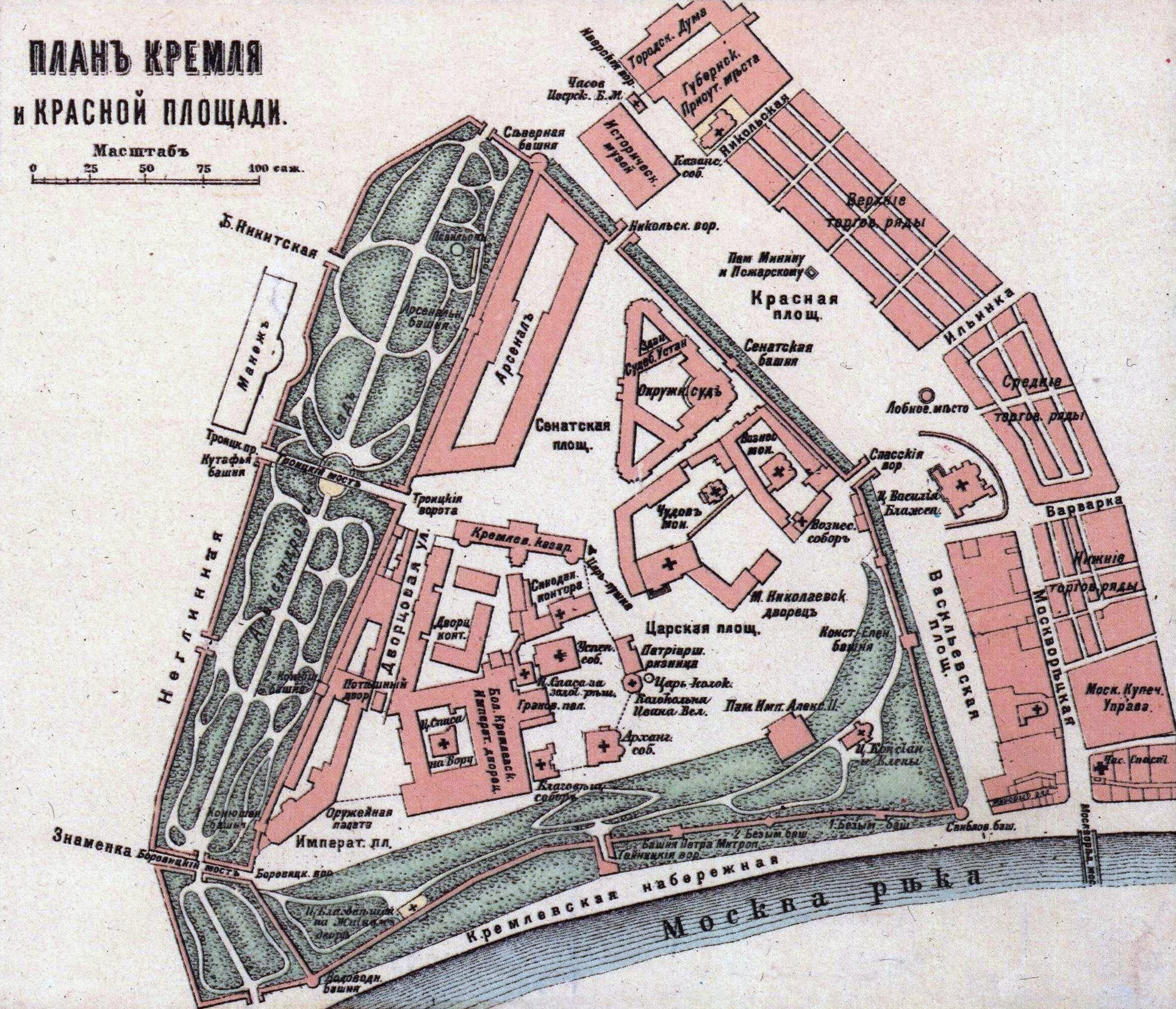 Karta över Kreml