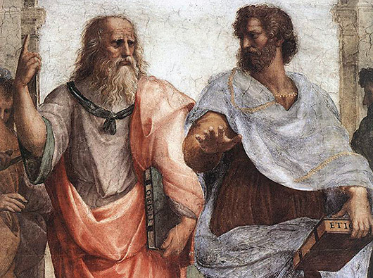 Platon och Aristoteles vid Akademin