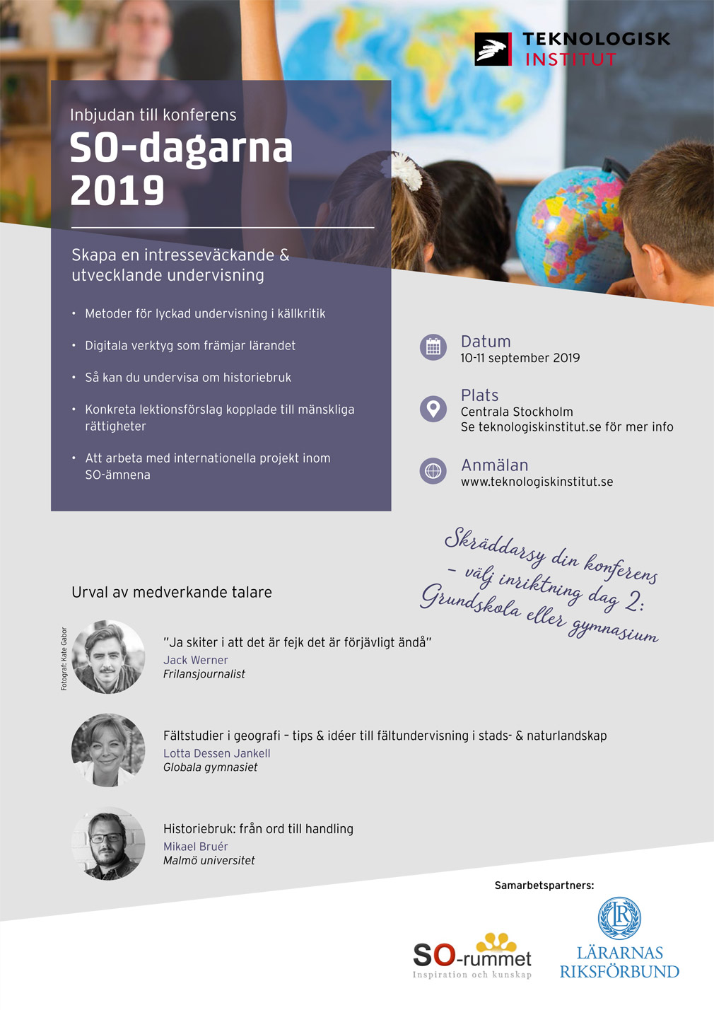 Framsida till program