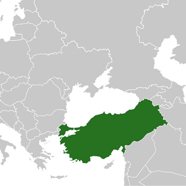 Turkiets geografi | Europa - geografi | Världsdelar och länder