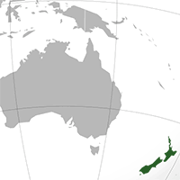 Nya Zeelands geografi | Oceanien - geografi | Världsdelar och länder
